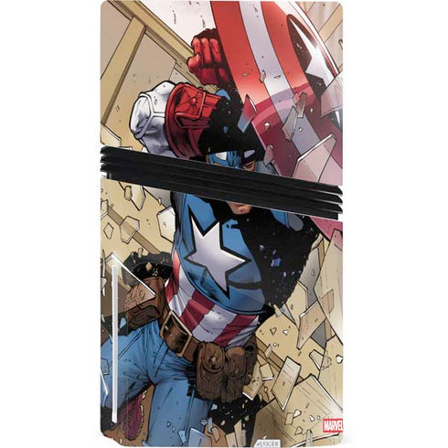 Marvel Captain America Epic Shield Break PS5 Pro Disk Bundle  Skin